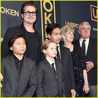 Brad Pitt Brings Three of His Kids to 'Unbroken' Hollywood Premiere